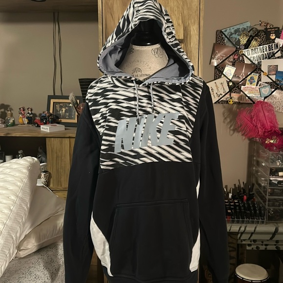Nike Other - Nike Black & Gray Hooded Sweatshirt - XL